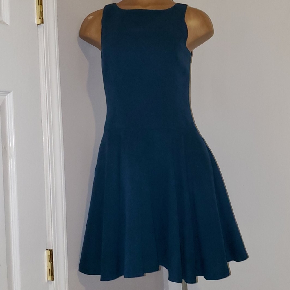 Armani exchange AX green faux suede dress 4